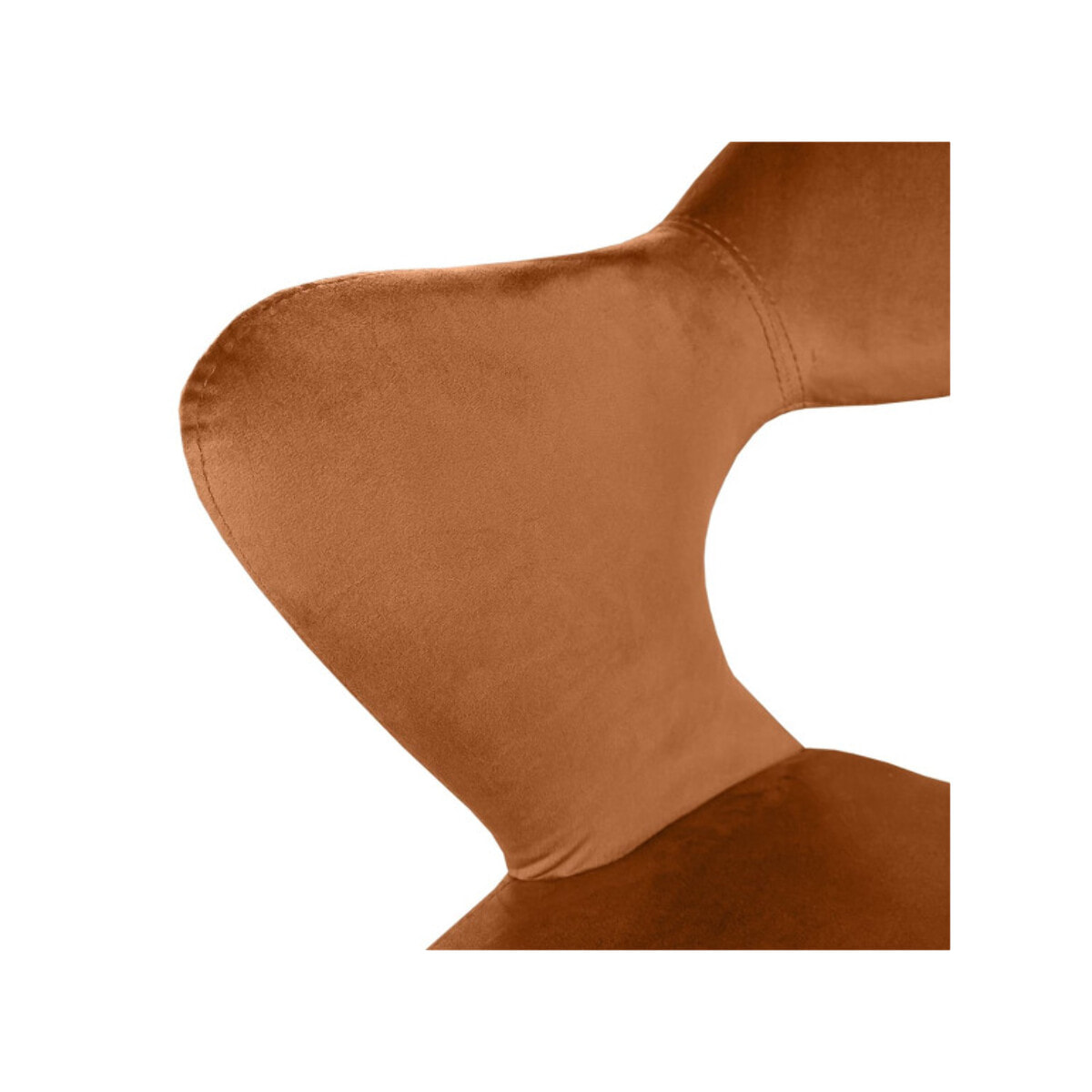 Chaise en velours avec accoudoirs - VALENTINA