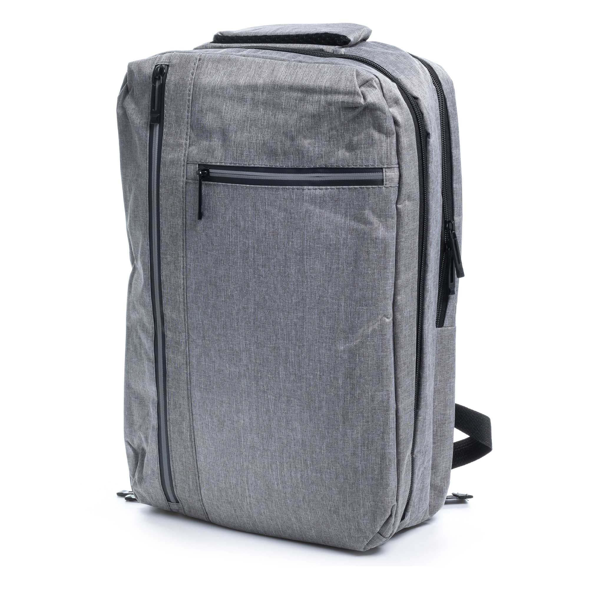 Zaino da cabina multiscomparto, porta laptop 17". Adattabile a Trolley. Presa USB esterna nascosta.