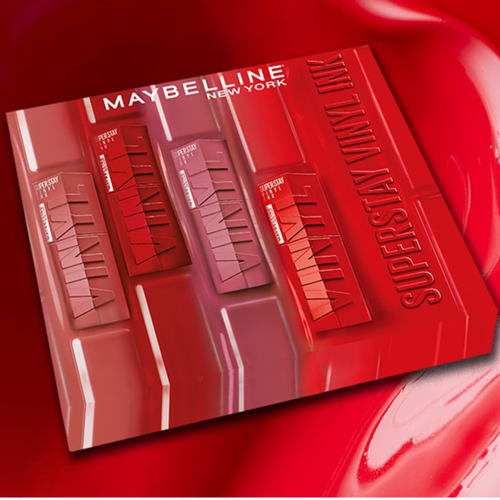 Maybelline New York Superstay Vinyl Ink Encre à lèvres liquide mat 25 RED HOT 20 COY 15 PEACHY 50 WICKED