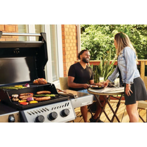 Barbecue gaz NAPOLEON Freestyle F365PGT-FR gris noir 3 brûleurs sur chariot, 51x45 cm