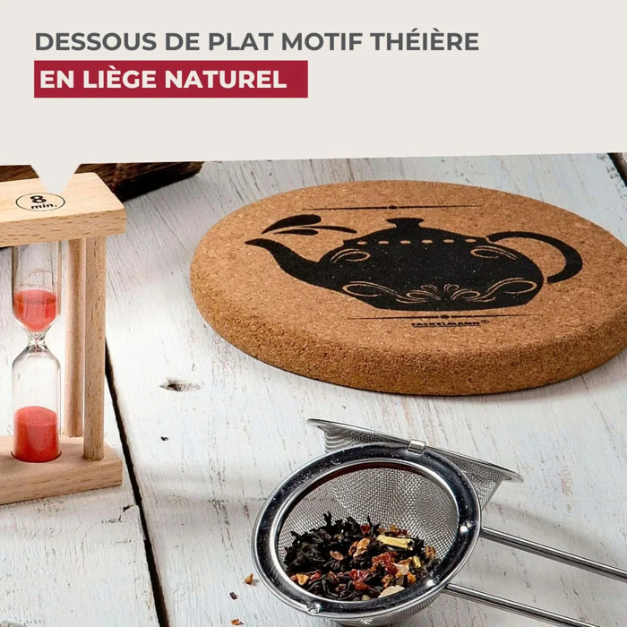 Dessous de plat pour théière en liège Fackelmann