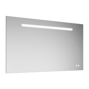 Miroir LED 120 cm BURGBAD Olena tactile et antibuée