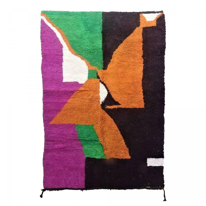 Authentique tapis berbère fait main en laine VISI