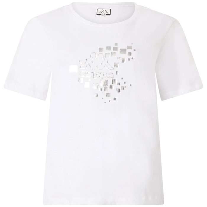 T-Shirts & Top Kappa Donna Logo Gamasto Bianco