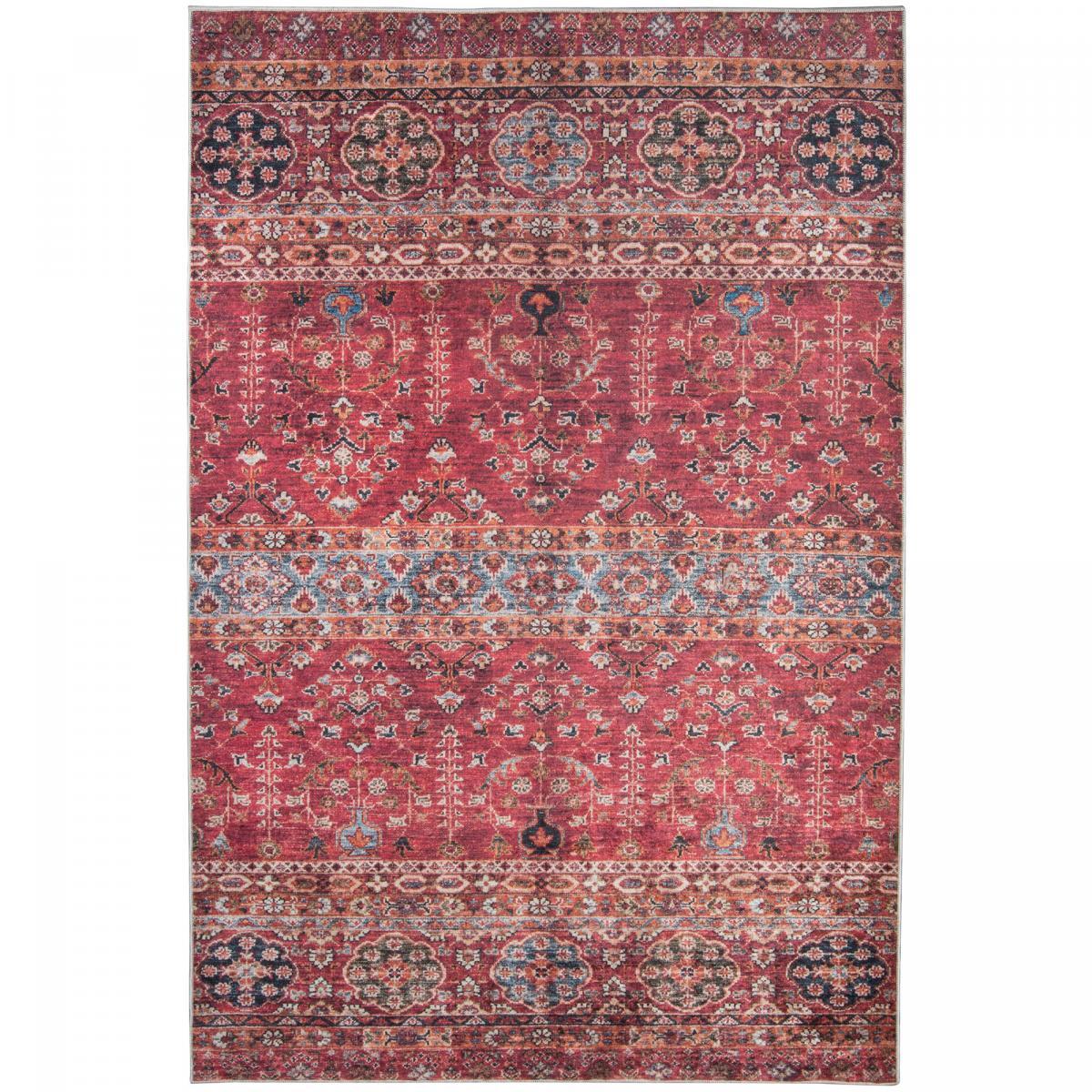 Tapis de cuisine 80x120 OLOV 2 Rouge, facile d'entretien