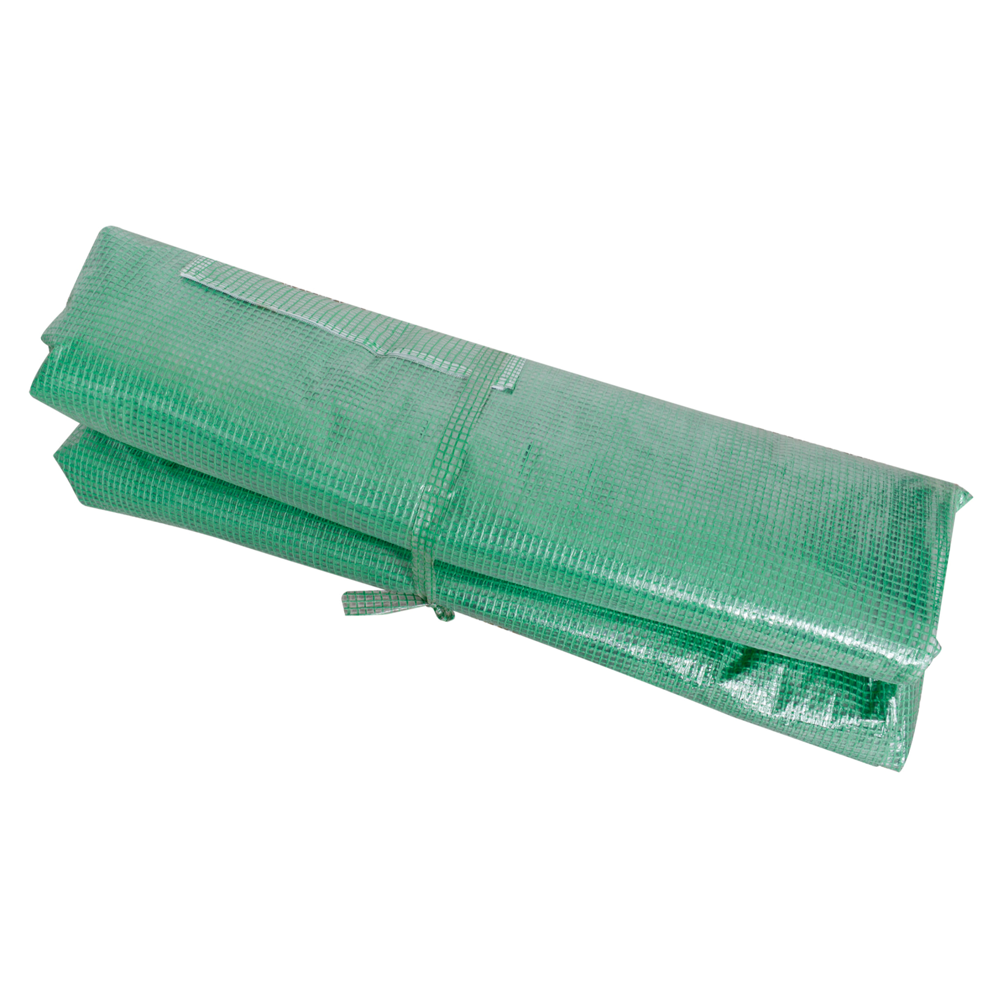 Cubierta de Invernadero de TáÂºnel 6x3x2 m Cubierta de Repuesto Invernadero Polietileno con 12 Ventanas y Puerta Enrollable Protección de Plantas para Jardín Verde