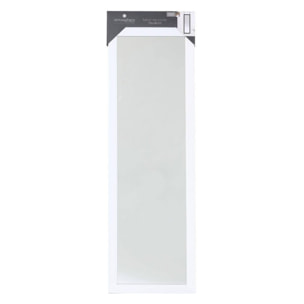 Espejo de puerta clásico, 36 x 109 cm, expositor en caja blanca