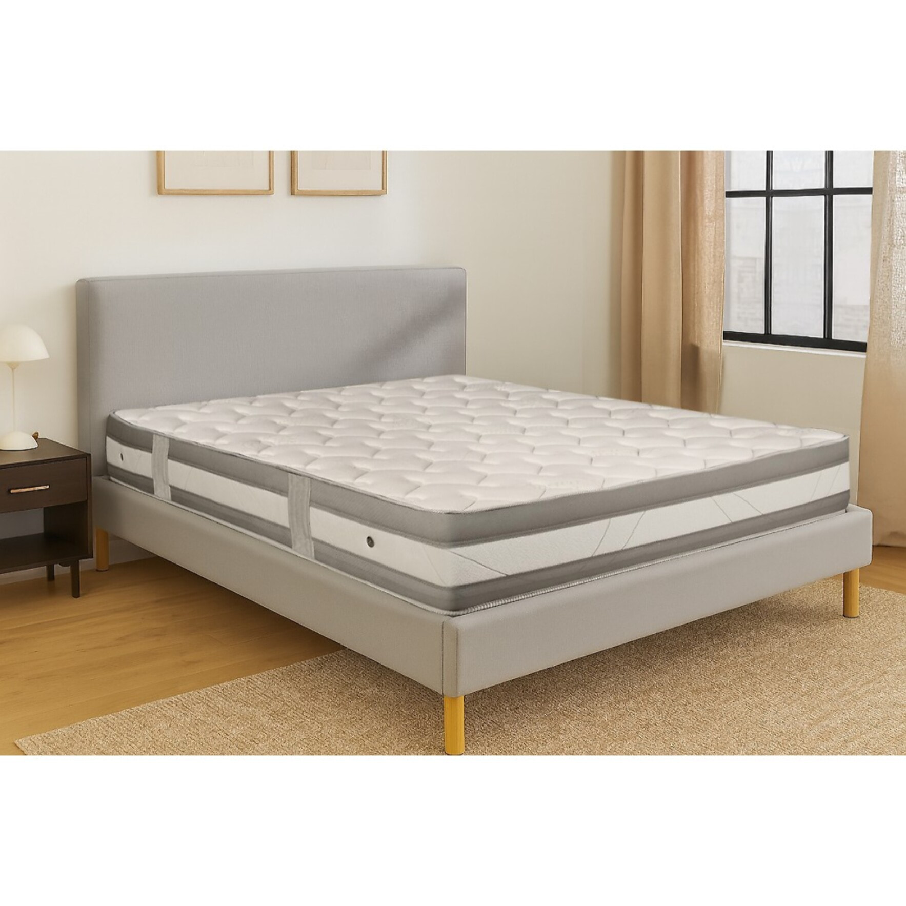Matelas 1 personne mousse hr+visco - emna