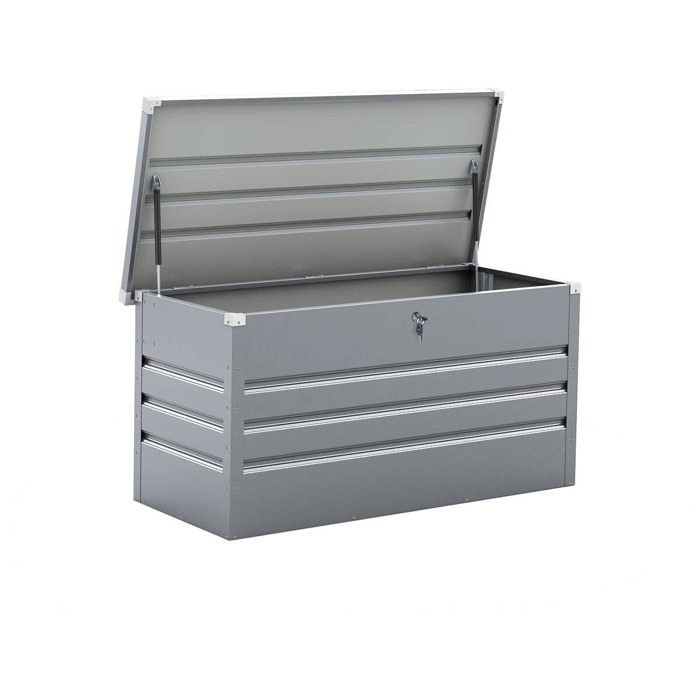 Coffre de Jardin Métal "Store" - 480L - Argent