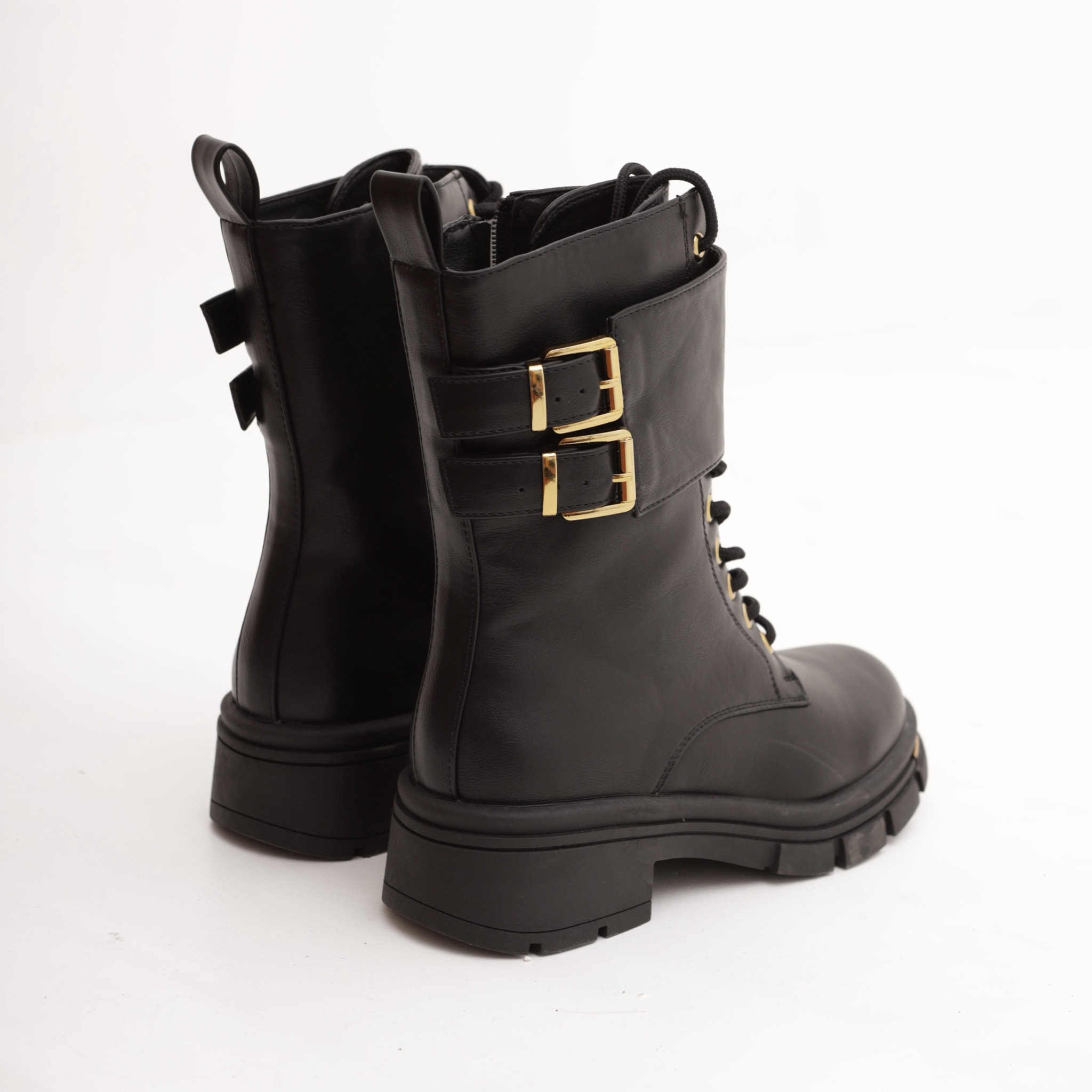 ANFIBIO CON FIBBIE CAVIGLIA NERO