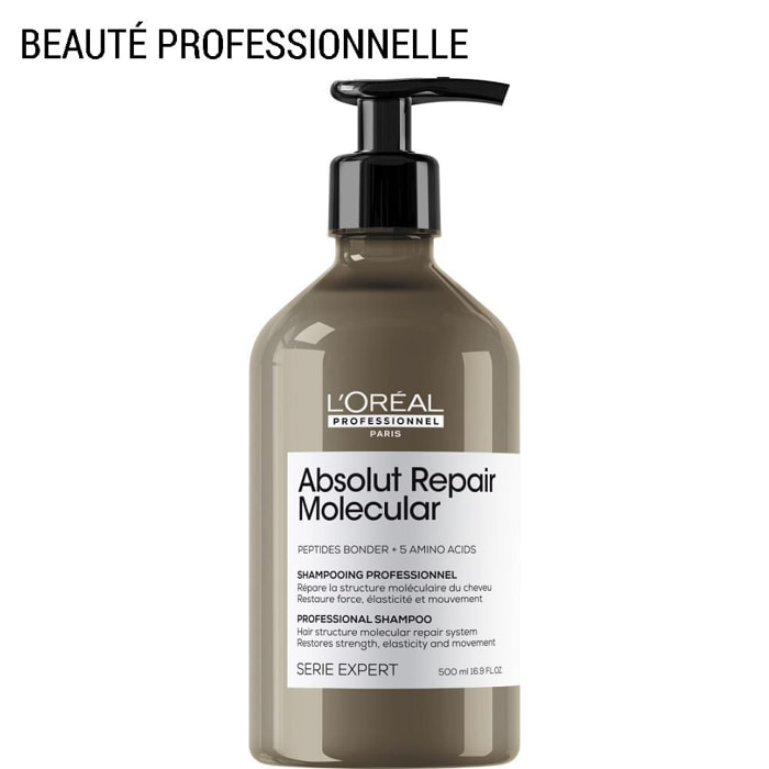 Série Expert Absolut Repair Molecular - Shampoing réparateur pour tous types de cheveux abîmés