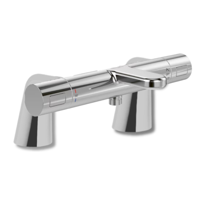 Mitigeur baignoire thermostatique Universal rond avec colonnettes