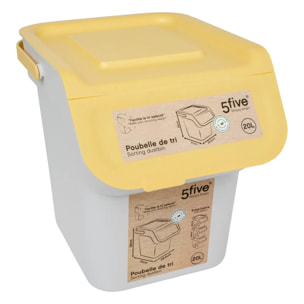 Poubelle de tri en plastique 20L