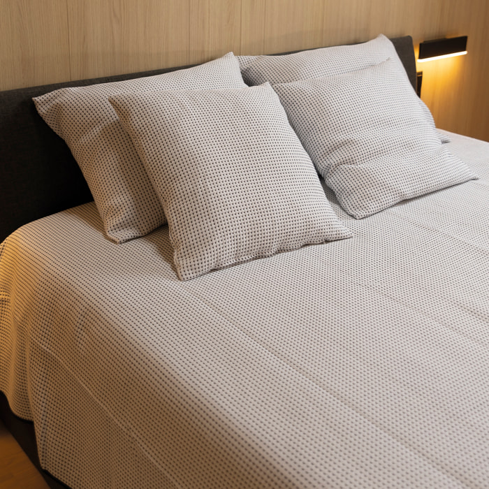 Naturals - Colcha Bouti - 50% Algodón - 50% Poliéster - Jacquard - Alba Negro