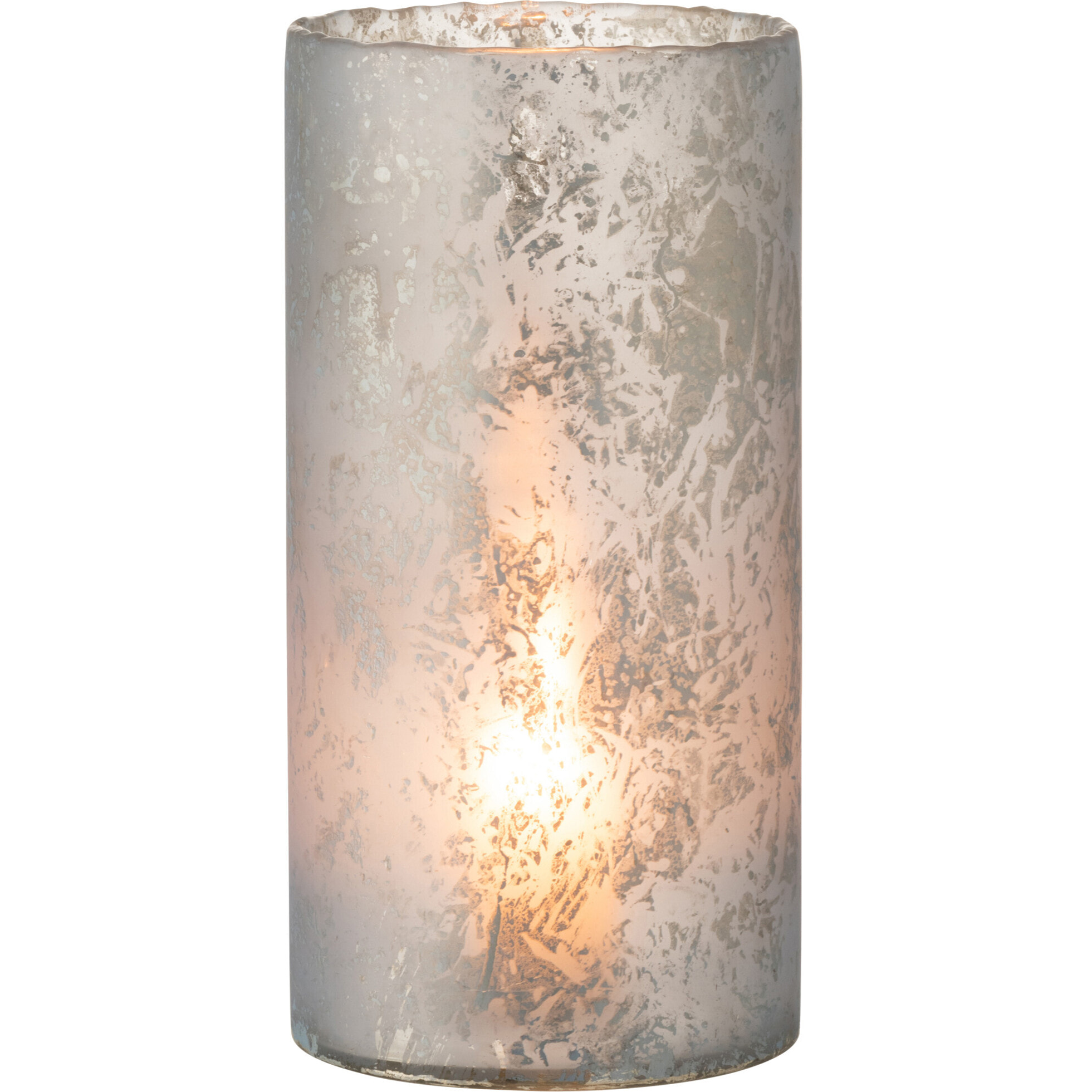 J-Line photophore Rond - verre - bleu glace - extra large