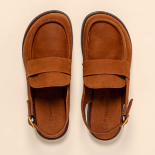 Zapatos N5872 NOBUCK LAVADO CUERO/ ARENISCA color Cuero