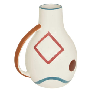 Vase en céramique Homy H.25cm blanc