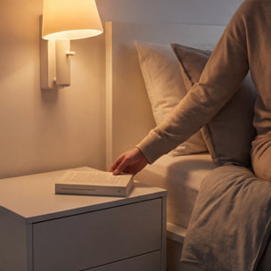 LEDS C4 Aplique Read Me Led 4.8W Blanco Cálido - 3000K On-Off Blanco 388Lm