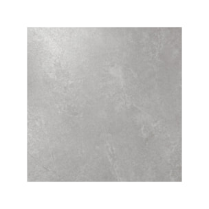Table ronde céramique pleine masse gris béton de 100 cm de diamètre - STONE 2