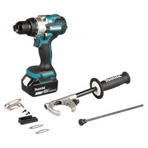 Perceuse visseuse à percussion LXT - Ø 13 mm - MAKITA - Avec 2 batteries 5 Ah + chargeur rapide + coffret Makpac - DHP492RTJ