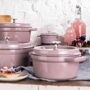 Cocotte en fonte, Rond(e), Fleur de Cerisier