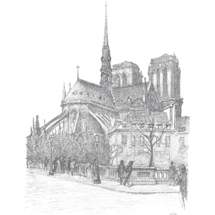 Papier peint panoramique Notre Dame