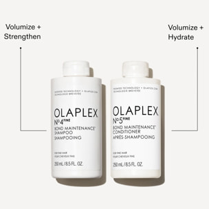 OLAPLEX Kit Bond Maintenance Shampoo N°4 Fine 250ml + Conditioner N°5 Fine 250ml