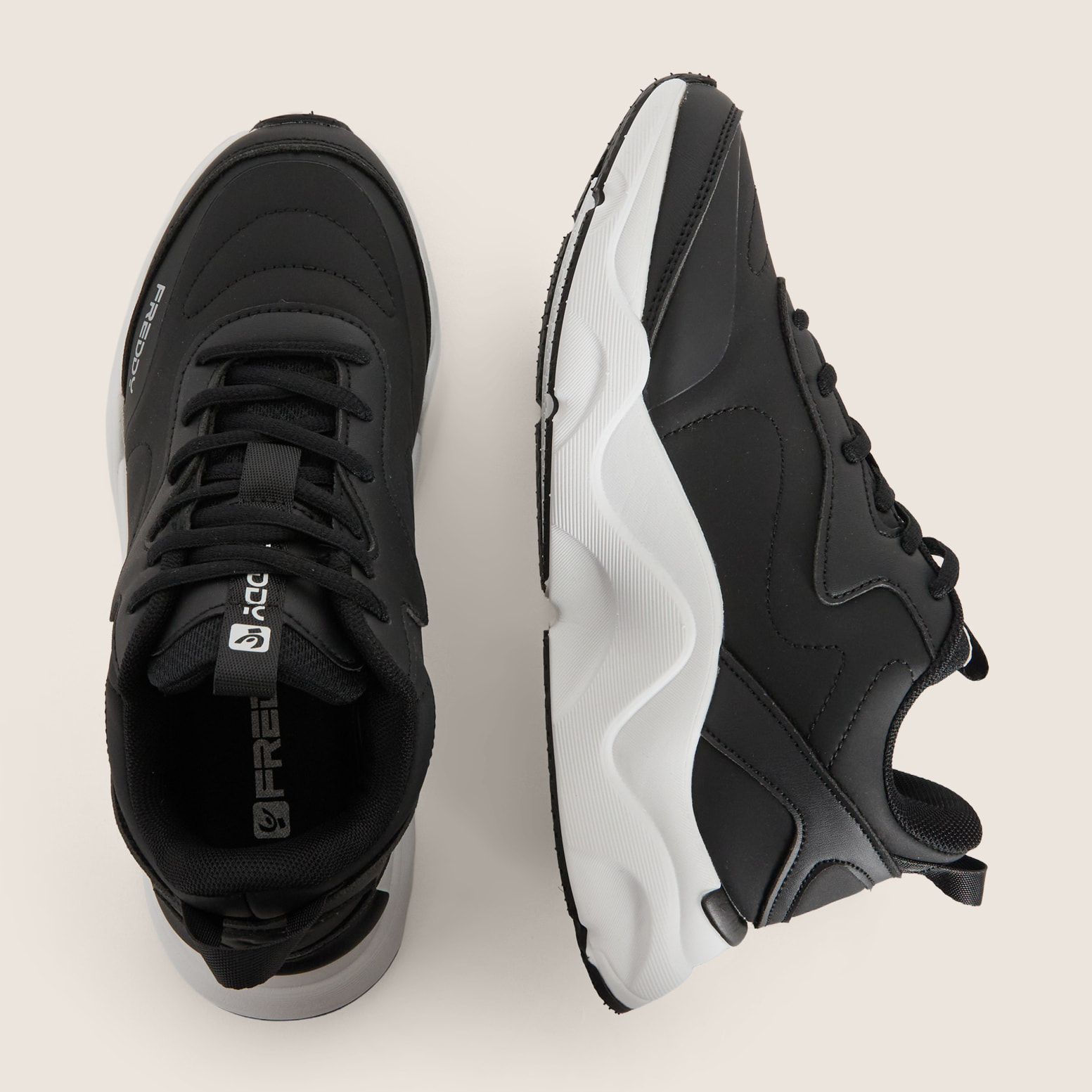 Sneakers Donna Chunky in Similpelle Nubuk con Suola EVA