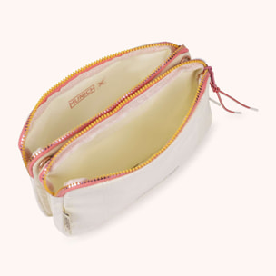 Bolso Bandolera Doble en Poliamida Reciclada DEEP RECYCLED CROSSBODY DOUBLE HONEY