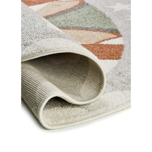 BEATS Alfombra redonda infantil circo gris, 120Ø cm