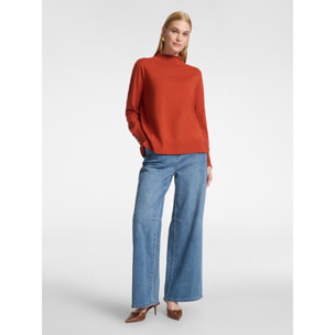 Elena Mirò - Jeans flare con detalles cosidos - Azul