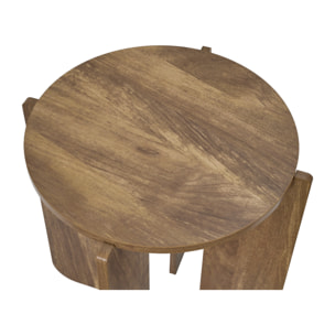 Table d'Appoint - HOME DECO FACTORY - Héritage - Élégante - Marron