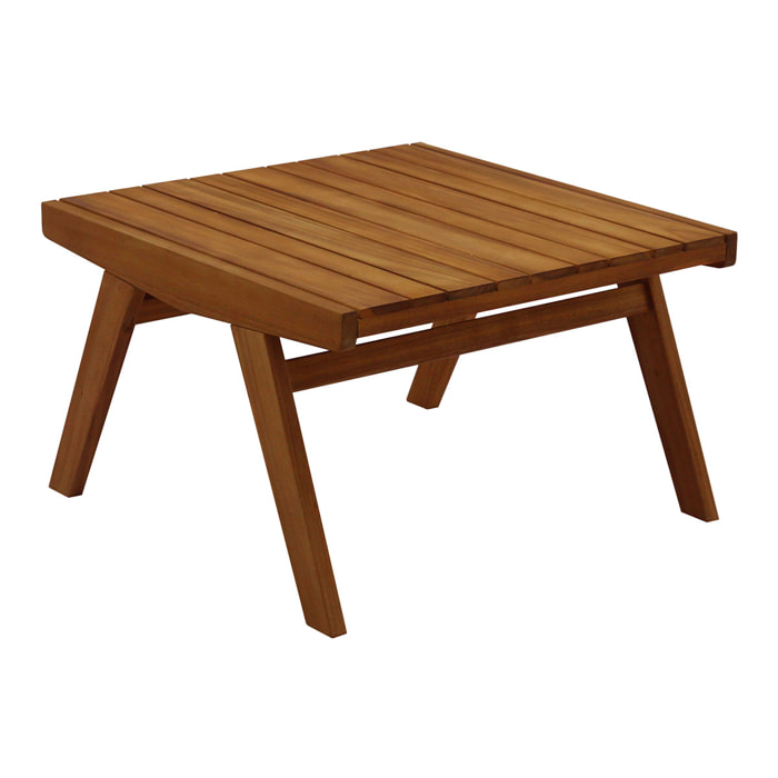 Table basse de jardin en bois massif L65 cm TIDAK