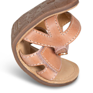 SANDALIA BAREFOOT PIEL CHETTO ESTILO CLÁSICO ROSA