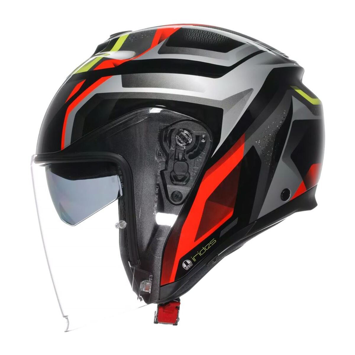 CASCO AGV IRIDES AGV E2206 ZURIGO BLACK/RED/YELLOW FLUO