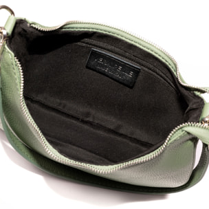 Asso bolso de mano, de piel auténtica acabado dollaro.