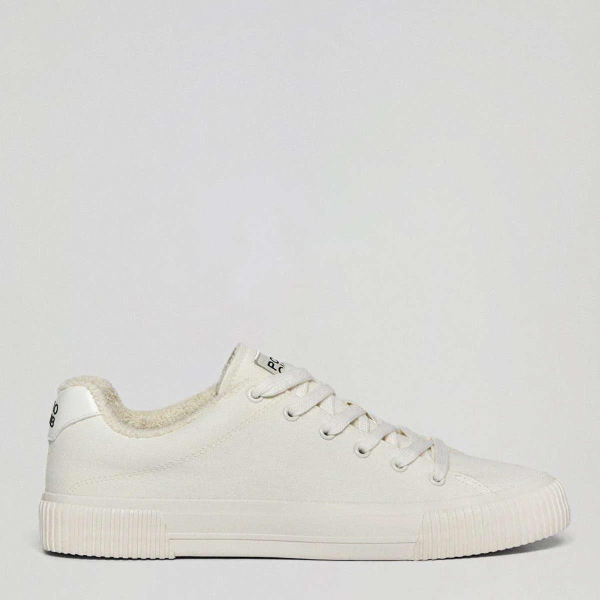 Zapatilla Habana de lona blanca para hombre con detalles Polo Club