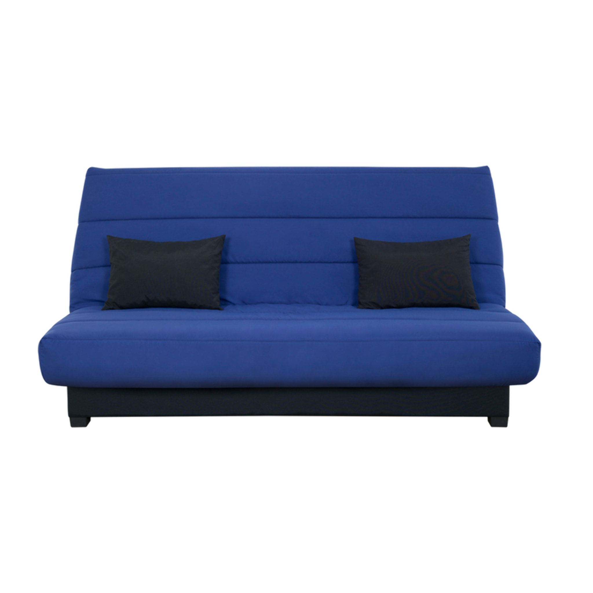 Canapé convertible Cecilia, matelas Simmons ressorts, 130 x 190 cm, marine
