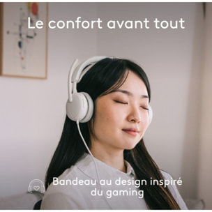 Micro-casque LOGITECH Zone Wired 2 OFF WHITE