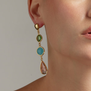 Pendientes acabado en oro amarillo de 18k