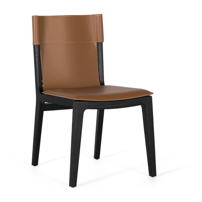Silla de Cuero Sintético 82 Cm Estilo Contemporáneo Moderno