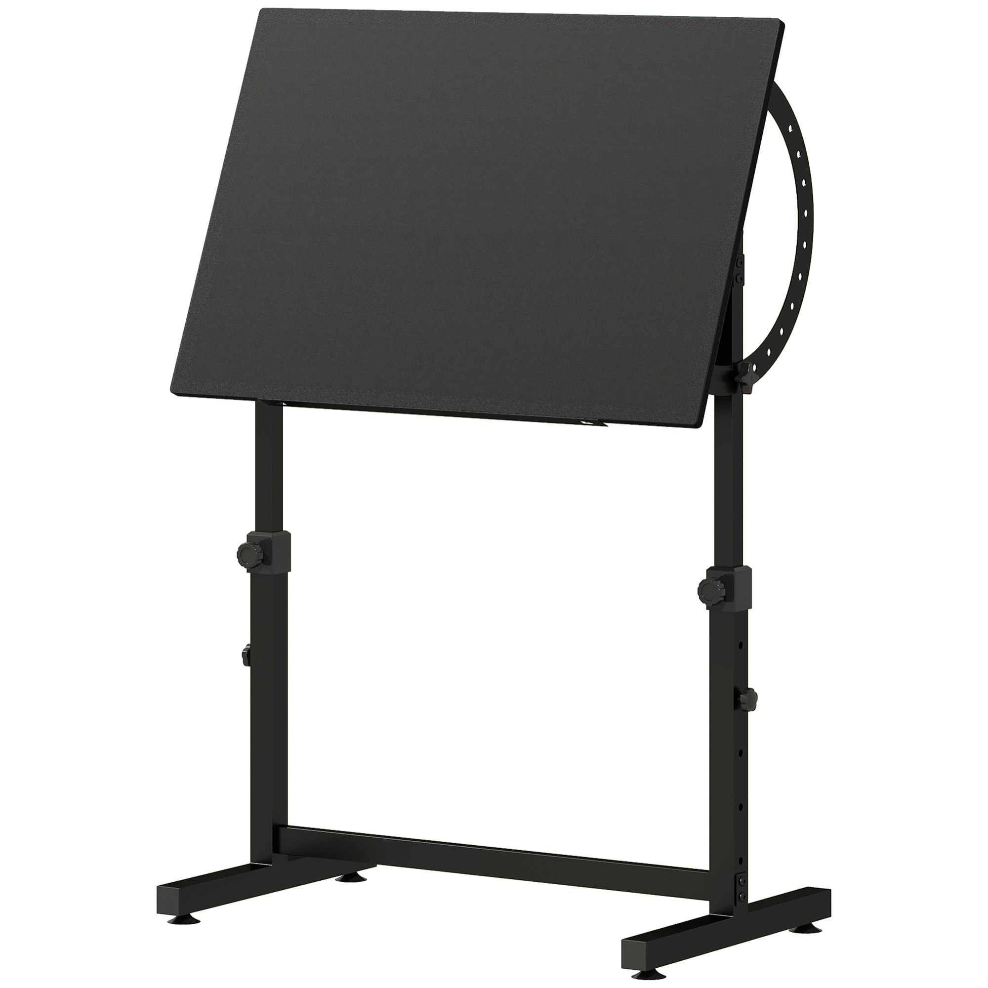 Table à dessin inclinable - bureau réglable H.70-90cm - noir