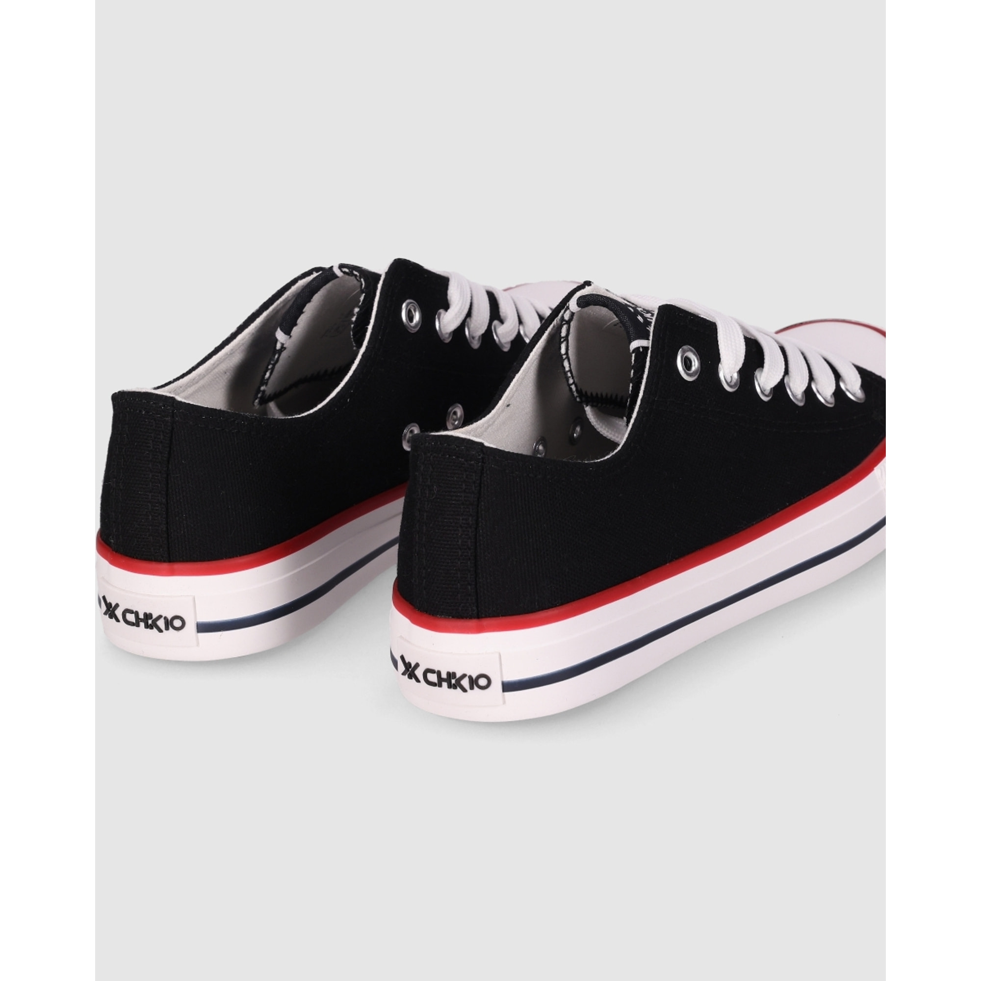 Deportivos de Tejido - Negro - Tacón: Bajo