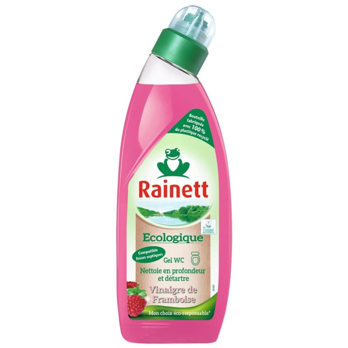 Pack de 5 - Rainett - Gel WC Ecologique Vinaigre de Framboise 750 ml