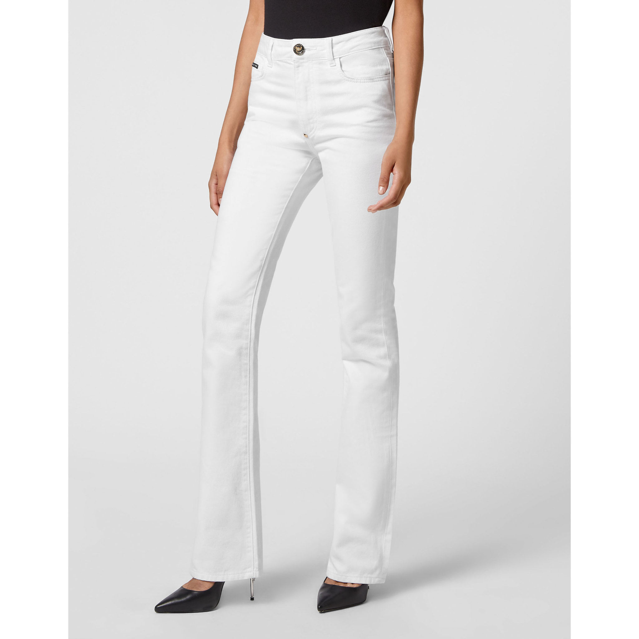 PHILIPP PLEIN Vaqueros Flare Fit SKULL