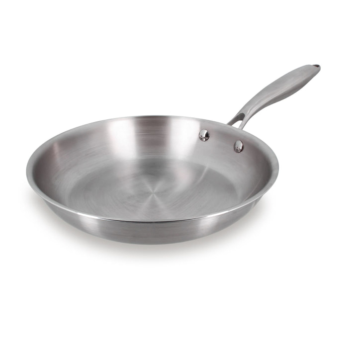 Poêle en acier inoxydable 24cm - tous feux TRINOX