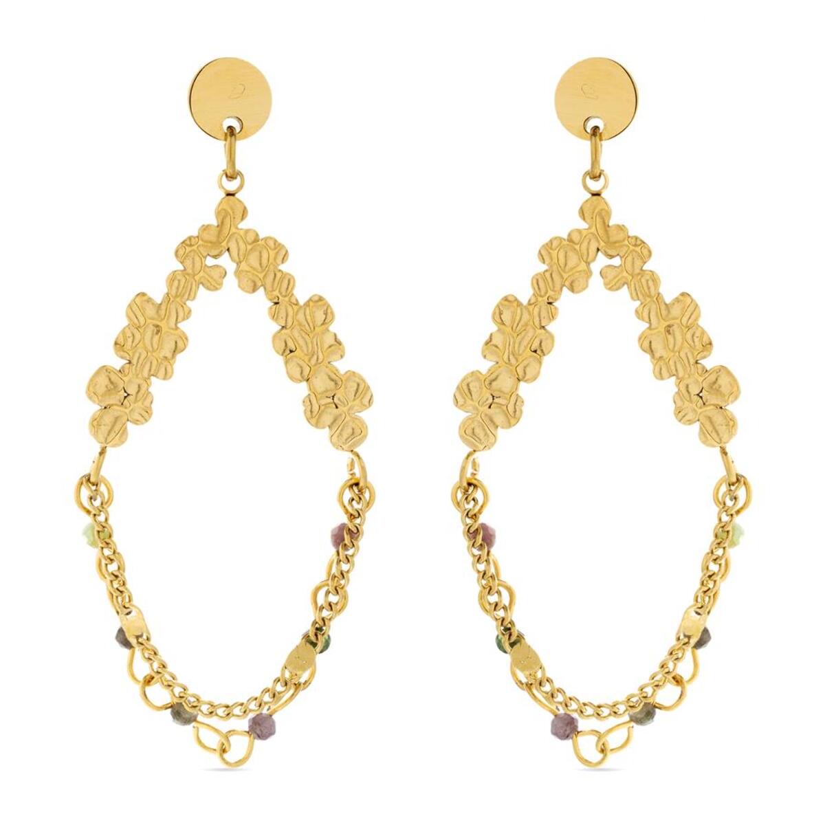 Pendientes Lux by Lux acabadoss oro 18k