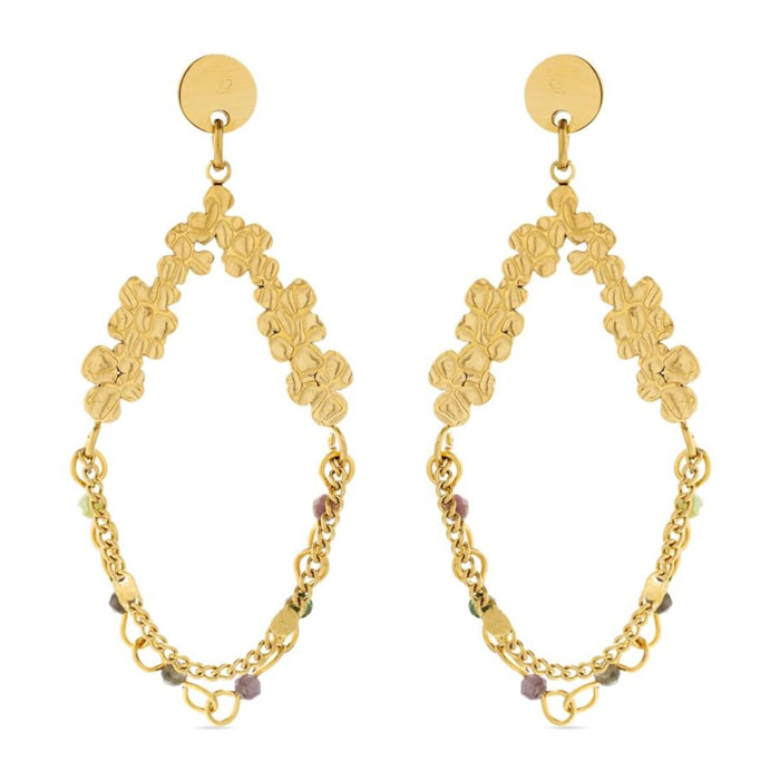 Pendientes Lux by Lux acabadoss oro 18k