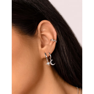 Orecchino Polar Moon Spark in Argento