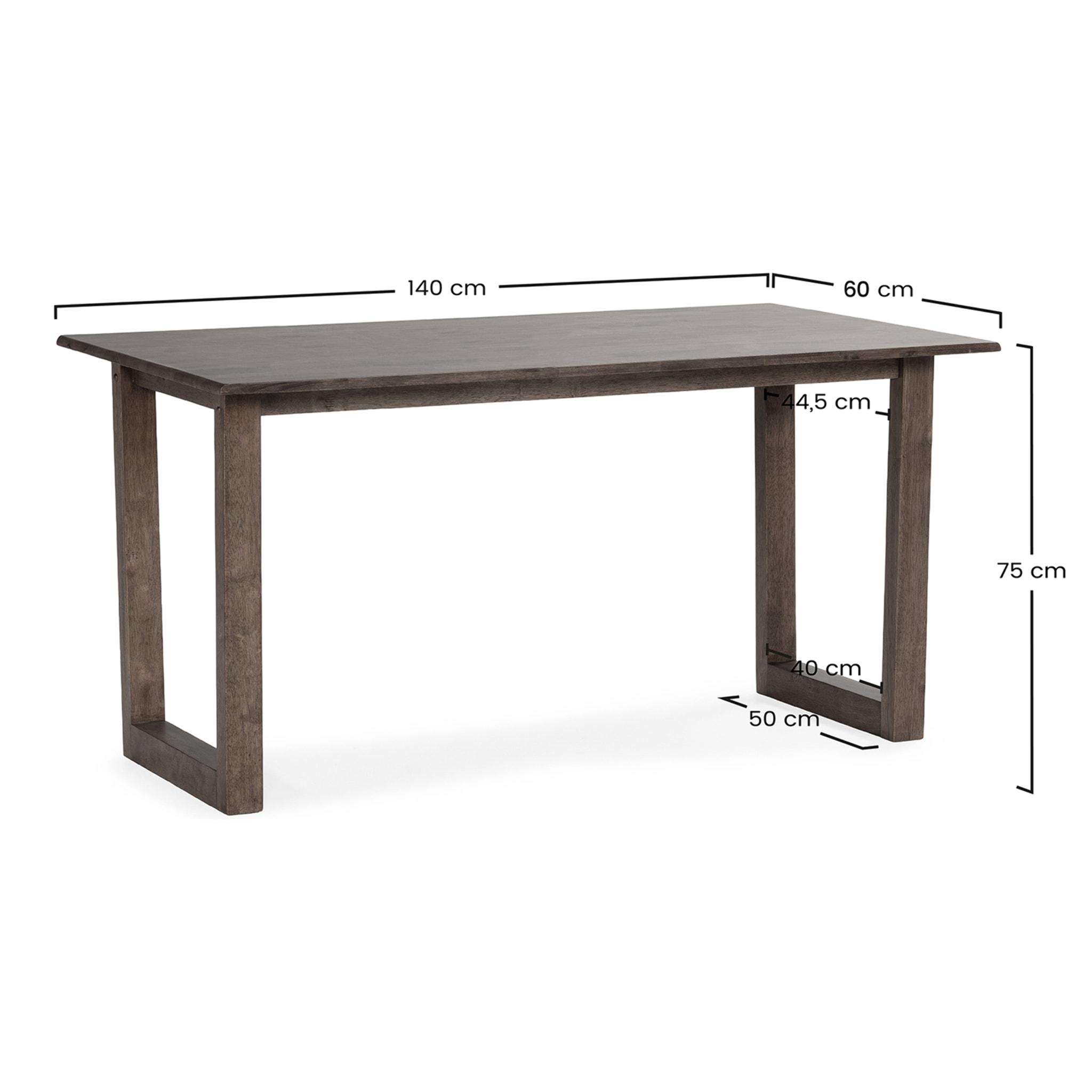 Mesa de comedor Chipre color Nogal 140 cm